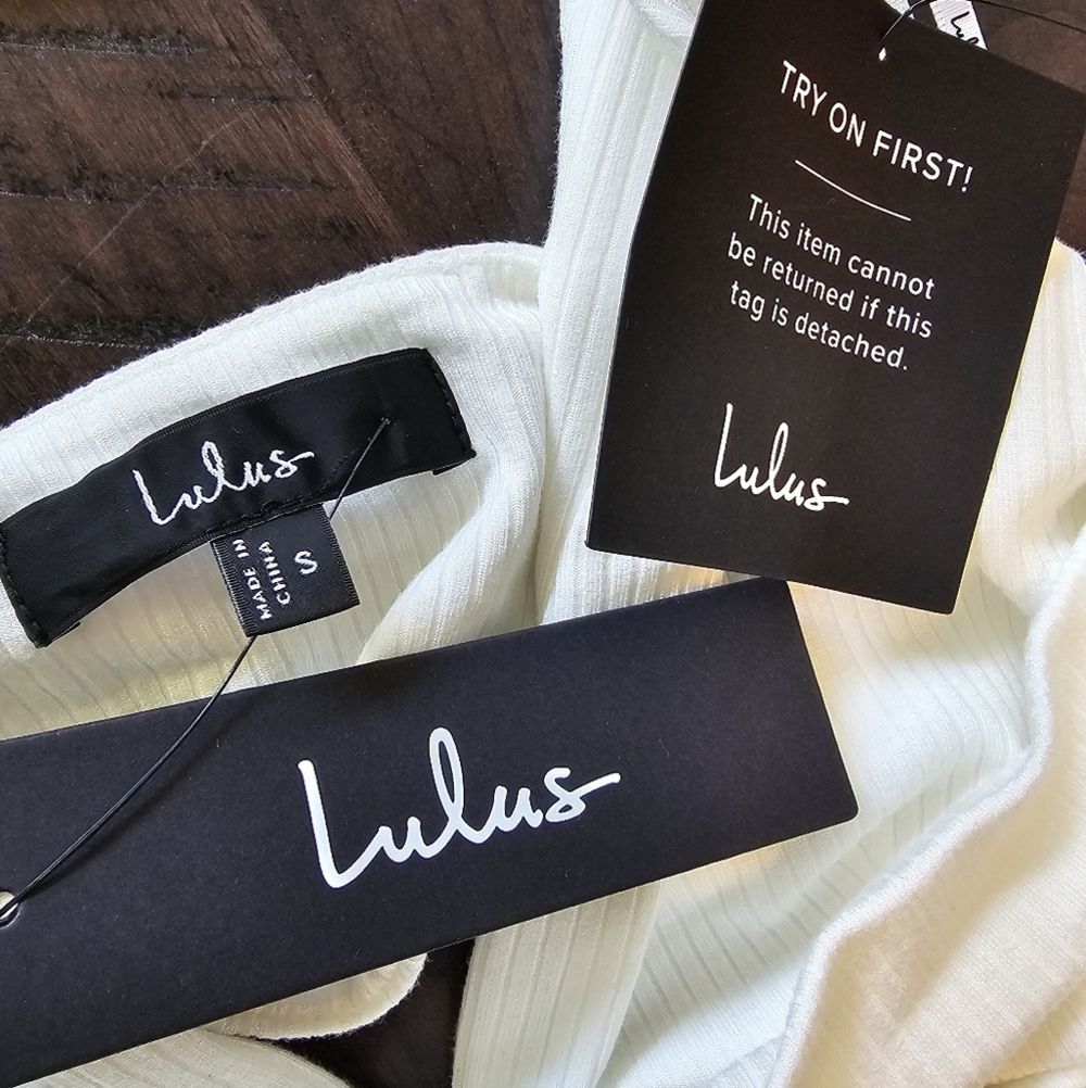 Lulu's Ivory Cutout Midi Dress with Side Slit - Picture 9 of 11